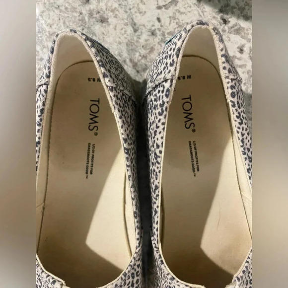 TOMS - WOMENS ALPARGATA PLATFORM ROPE ESPADRILLE Slip on Leopard Size 8.5 - Picture 6 of 9